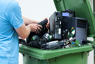 Can You Put Electronics in Recycling Bin